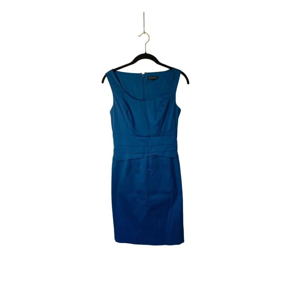 Banana Republic women’s blue sheet preppy formal dress 10